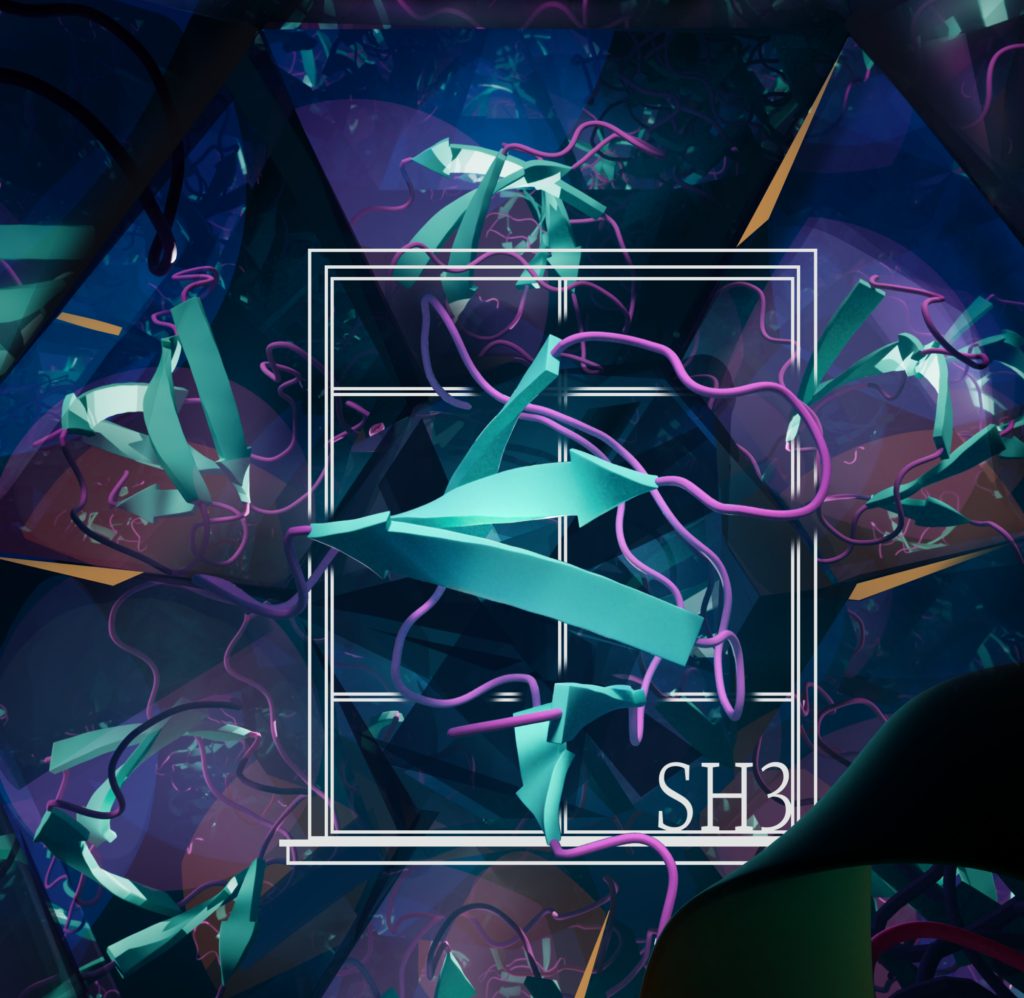 Illustration of protein structures and computational protein design